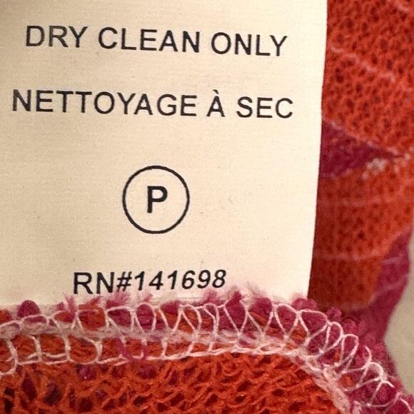 Ramy Brook Dress Womens Medium Large Cruz Striped Knit Tassel Boho Coverup - Picture 8 of 8